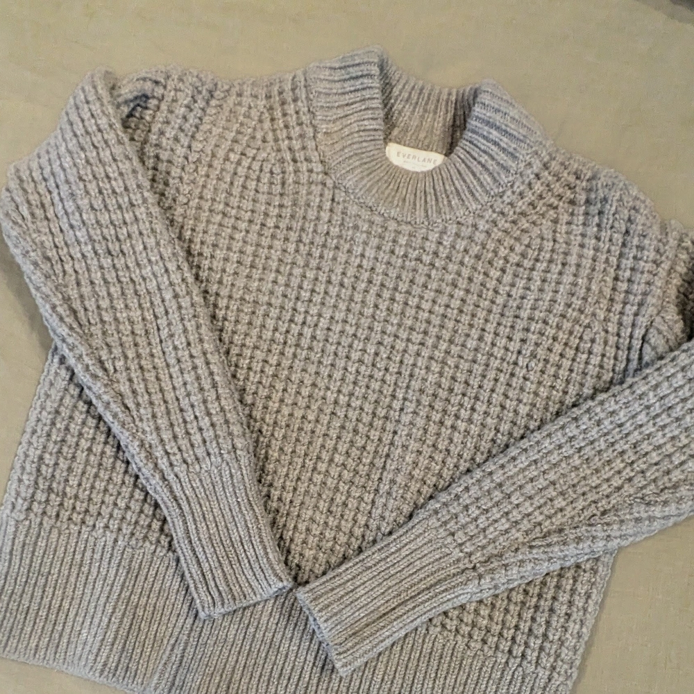 Everlane Women's Gray Wool Cashmere Sweater